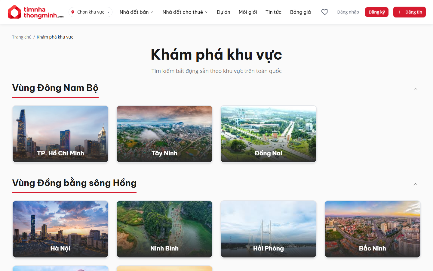 Trang Khám phá khu vực